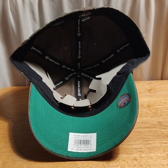 47 Brand Pittsburgh Pirates Camo XXL Stretchfit Hat - New - Picture 7 of 9